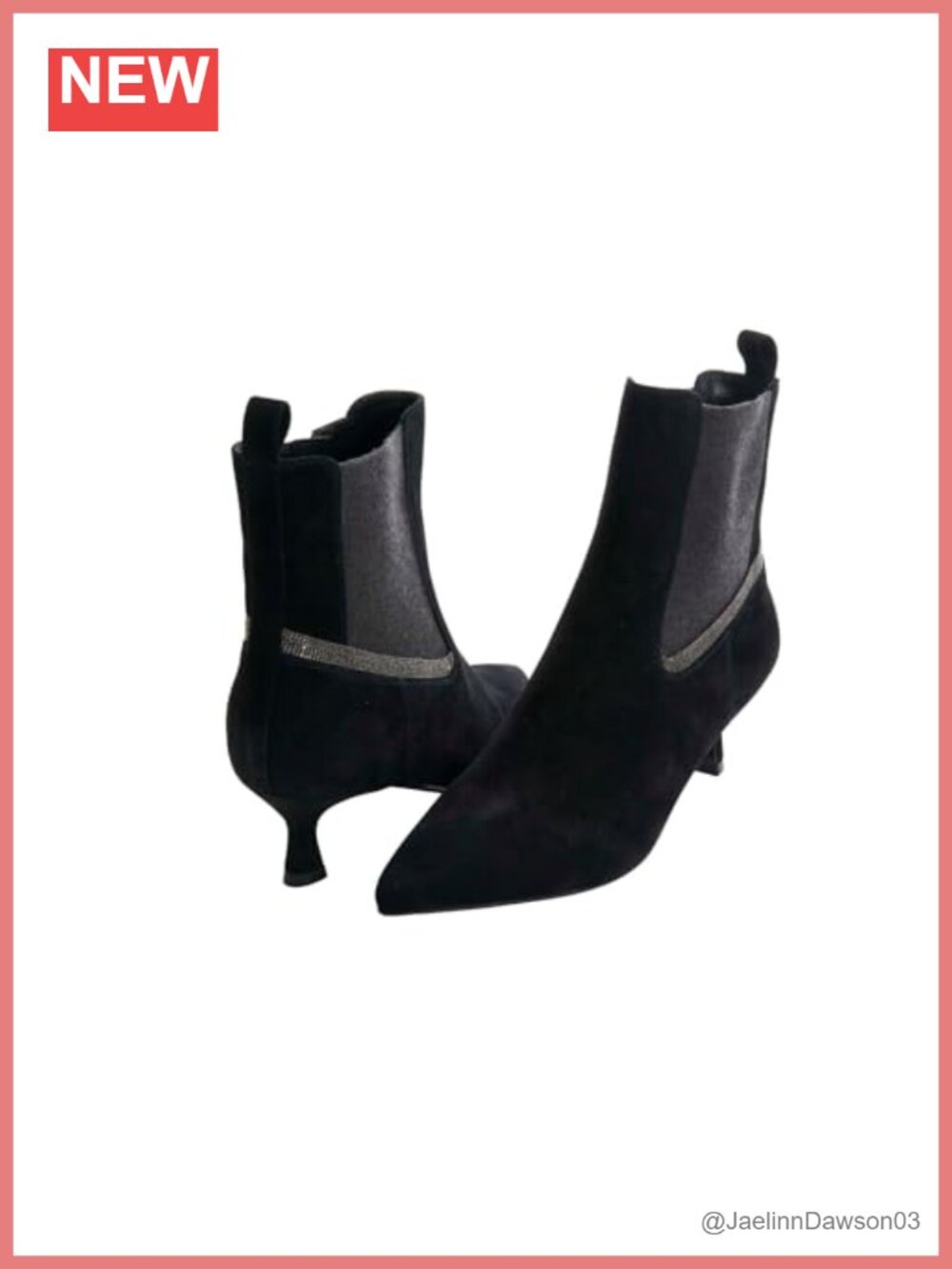 Vaneli Mixer Suede Chelsea Ankle Bootie Kitten Heel Pull-On Zip